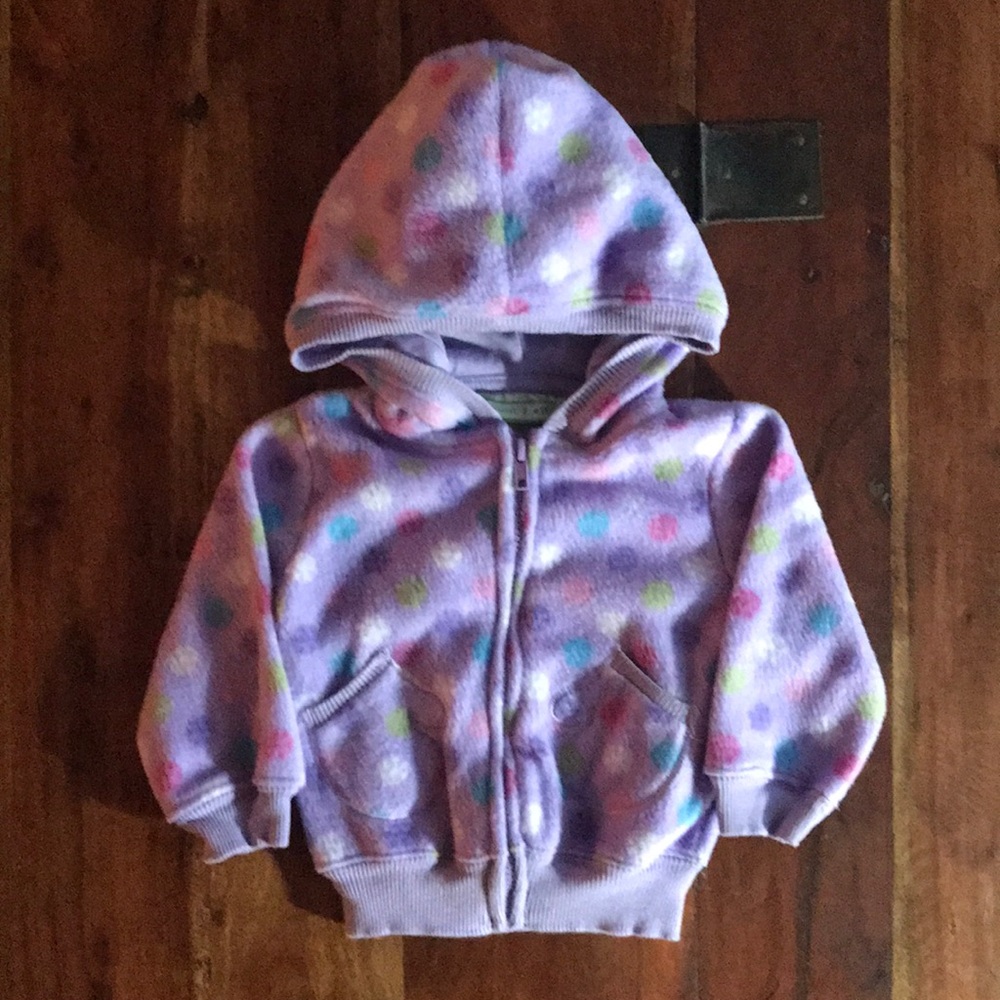 Peanut & Ollie girls fleece fall jacket 24 months
